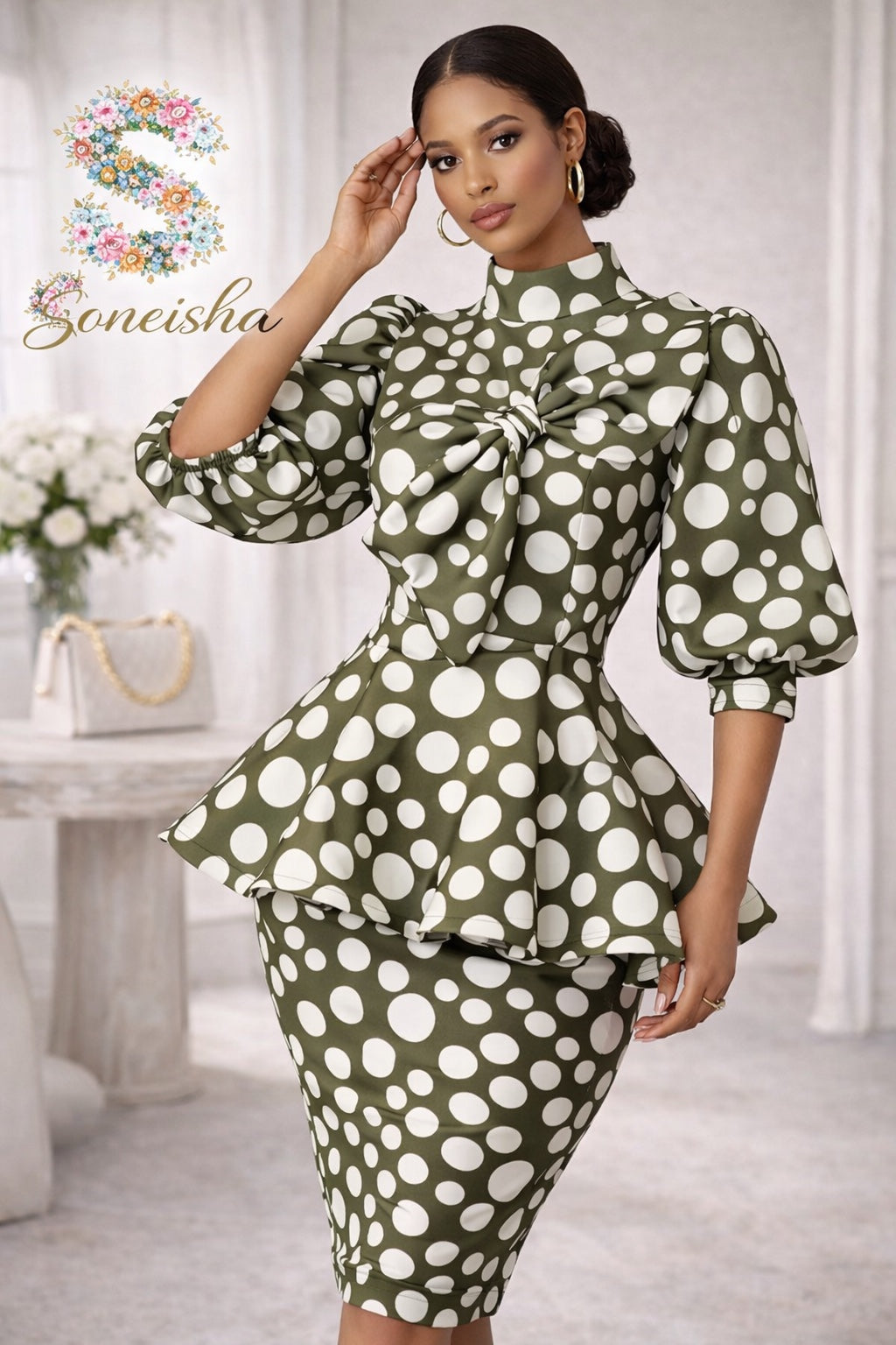 Cross Bow Peplum set