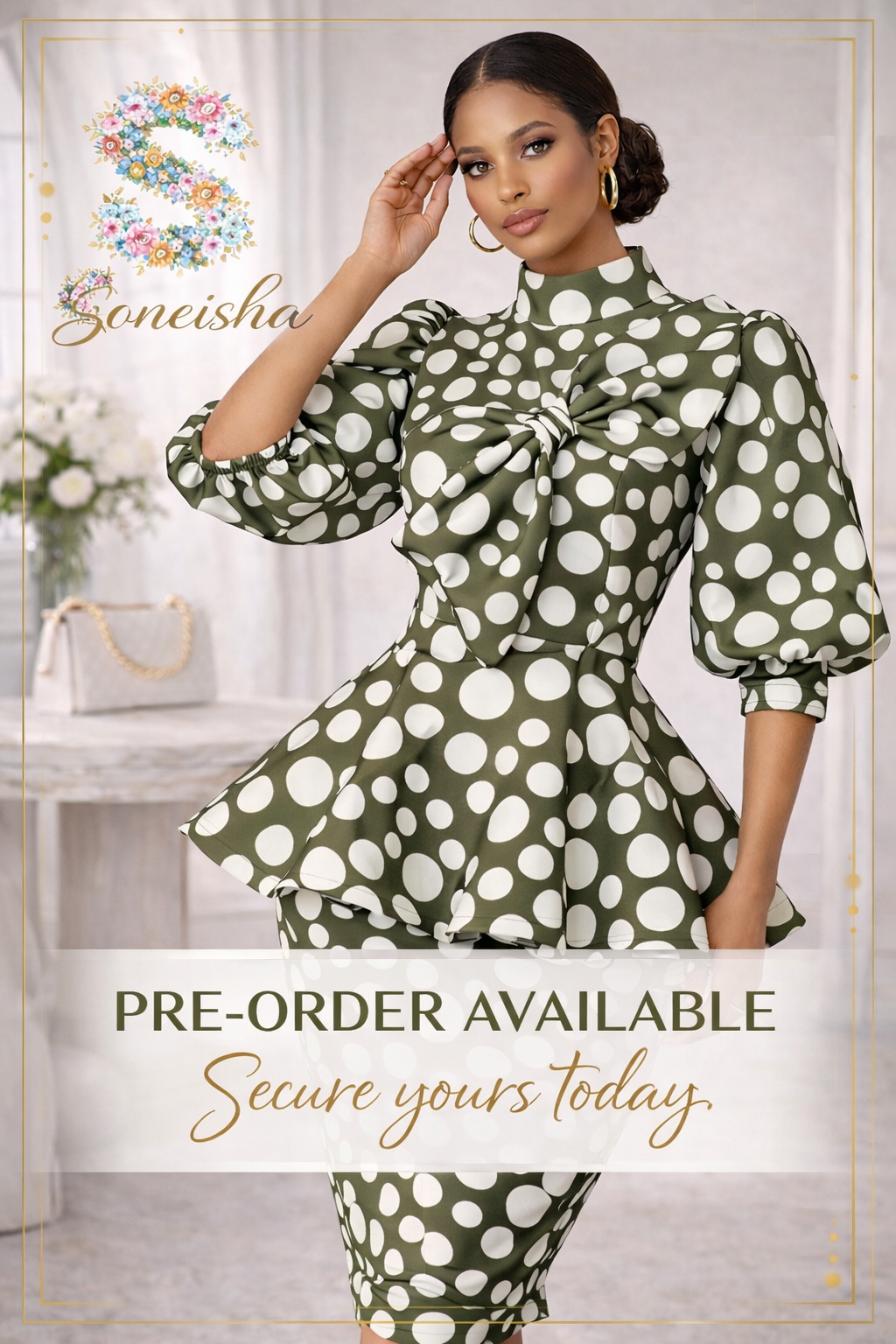 Cross Bow Peplum set
