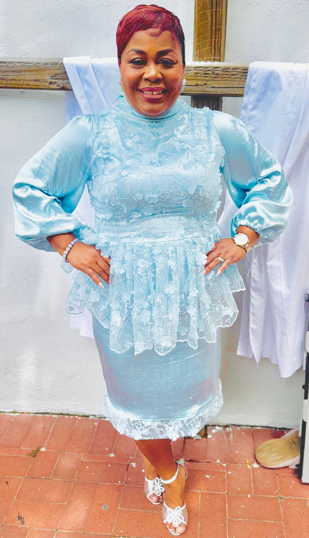 The Celeste Peplum Dress