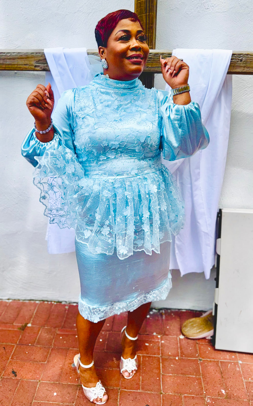 The Celeste Peplum Dress