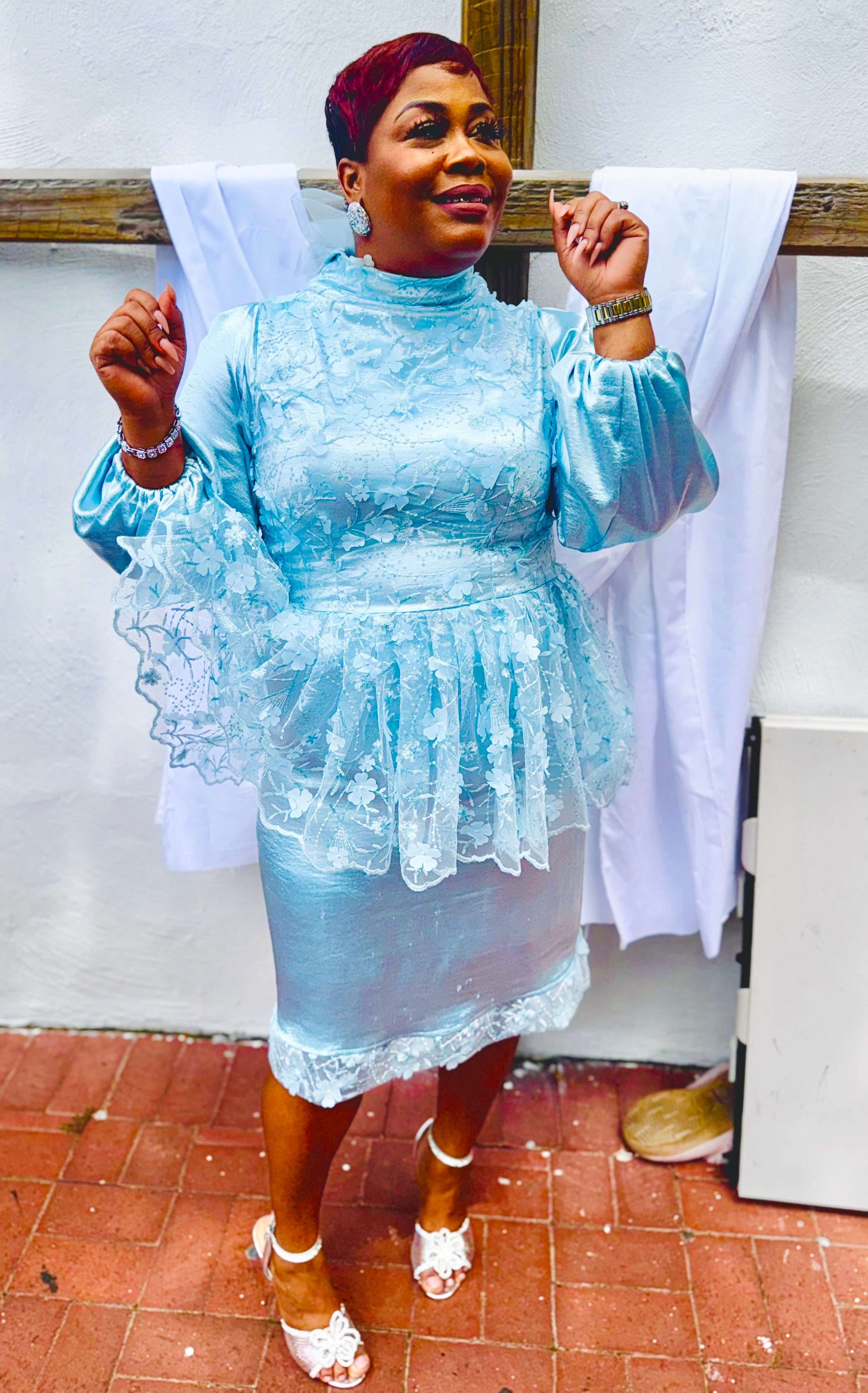 The Celeste Peplum Dress